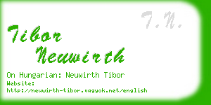 tibor neuwirth business card